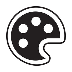 Fototapeta premium buttons for icon palatte vector illustration