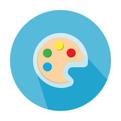 vector illustration of icon Palette Color