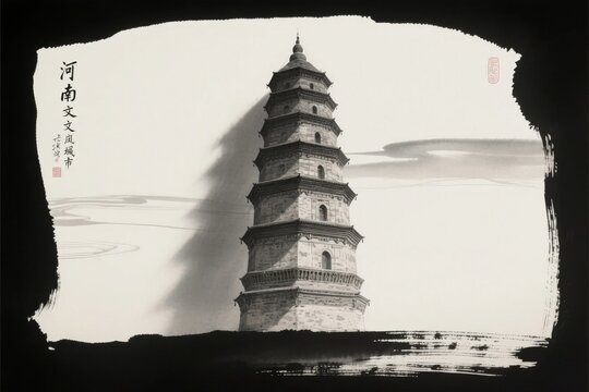 Ancient Pagoda in Henan Province, China