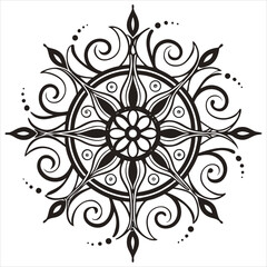 Vector doodle mandala . Ornamental luxury mandala Mandala Line Illustration . various mandala . Mandala Pattern Designs . Henna mandala. Mehndi style. Decorative pattern in oriental style.	
