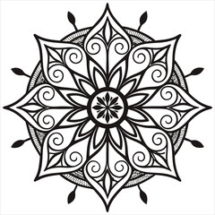 Vector doodle mandala . Ornamental luxury mandala Mandala Line Illustration . various mandala . Mandala Pattern Designs . Henna mandala. Mehndi style. Decorative pattern in oriental style.	