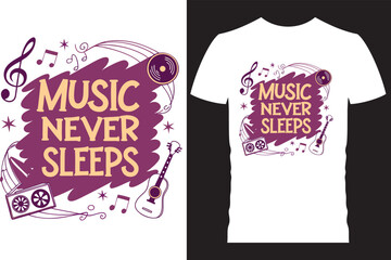 Music t shirt design concept