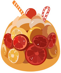 vector illustration of fruits
