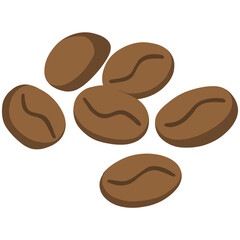 Coffee bean cartoon illustration 