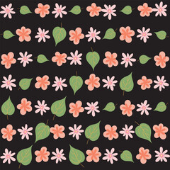 Seamless botanical design with tropical hibiscus and monstera. Perfect for vibrant summer backgrounds, wallpapers, fabric, and creative surface patterns