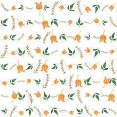 Seamless botanical design with tropical hibiscus and monstera. Perfect for vibrant summer backgrounds, wallpapers, fabric, and creative surface patterns