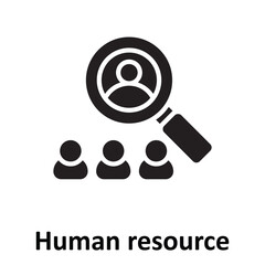 Human resource Vector Icon which can easily modify or edit