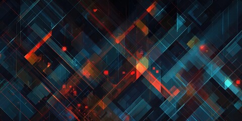 Abstract geometric technological background. Vector creative design. High quality