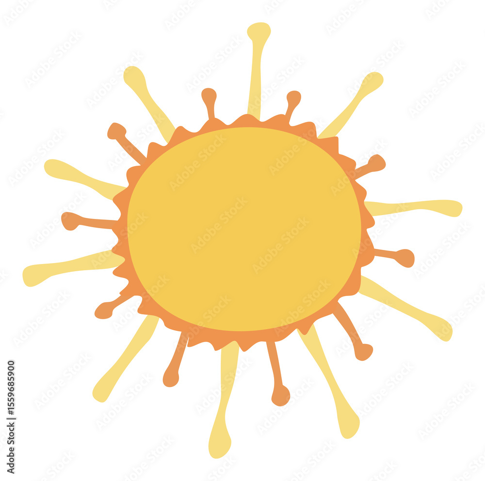 Fototapete the sun is the center. a simple background and a solid color make the image of the sun stand out wit