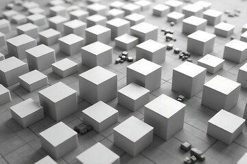 Fototapeta premium abstract background made of cubes
