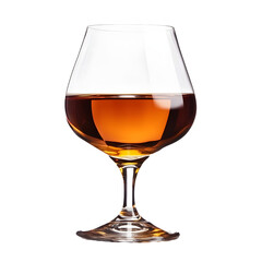 Close-up of a Brandy Snifter Filled with Amber Liquid
