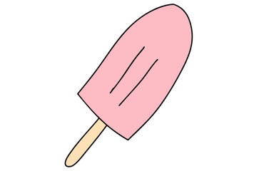 いちごミルクの棒付きアイスキャンディ・いちご味・氷菓