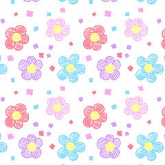 seamless pattern with flowers
