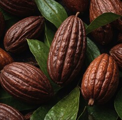 almonds with leaves on a white background