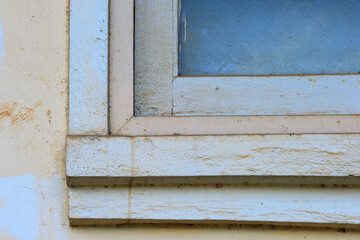 old wooden window