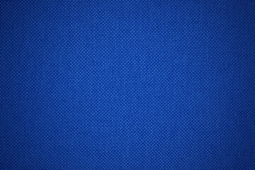 Dark blue fabric cloth texture for background, natural textile pattern.