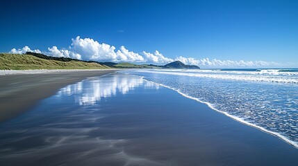 Sunshine Beach Waves Reflection