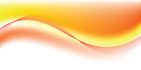 Decorative design modern pattern with stylish smooth yellow wave background vector