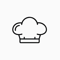 chef hat icon vector sign