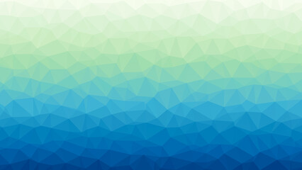緑や青のグラデーションのポリゴン背景