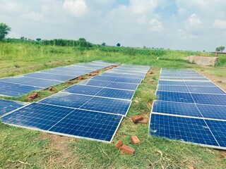 solar panels for solar water pump system, ground-mounted pv panels in agriculture, solar energy...