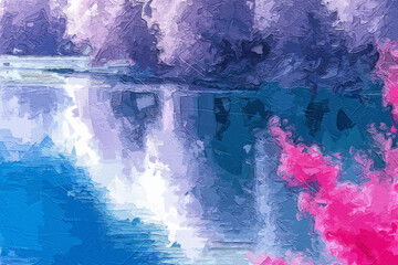 Various oil paintings, flowers, lake scenery, geese, chrysanthemums, roses, peonies, forests, mountains, waters, butterflies