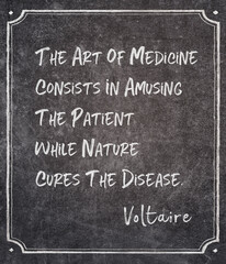 the art of medicine Voltaire