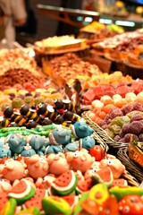 buffet food in the market