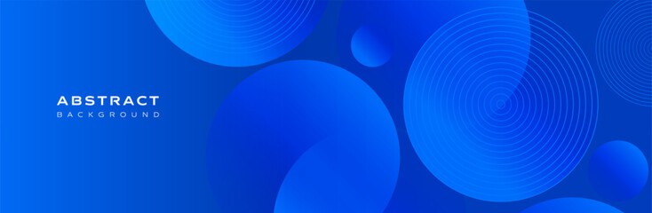 Abstract gradient blue background, circles, geometric lines, modern, banners. Vector. Website template, presentation.