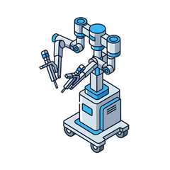 Robotic arms for advanced surgical procedures in medical operations.