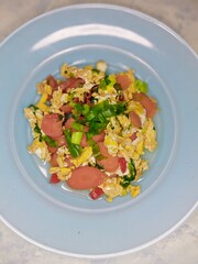 healthy homemade scrambled egg menu