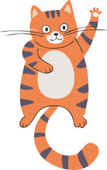 Cat, Vector, Set Funny Cat,
Cute and funny, cat illustrations, Cat Illustration set, Handmade, scribbles, doodle, illustrations