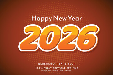 Editable  text effect comic font style -2026
