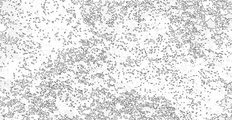 Monochrome textured background with dynamic specks and subtle shading evokes a sense of unique patterns, irregular shapes, and the interplay of light and shadow creating visual depth