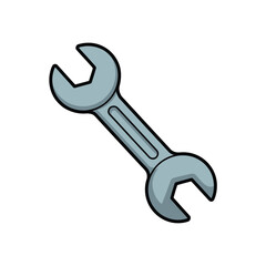 Simple Cartoon Wrench Icon