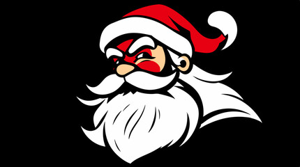 Cartoon Santa Claus Character Icon Collection – Christmas Vector