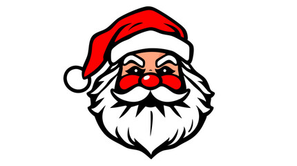 Cartoon Santa Claus Character Icon Collection – Christmas Vector