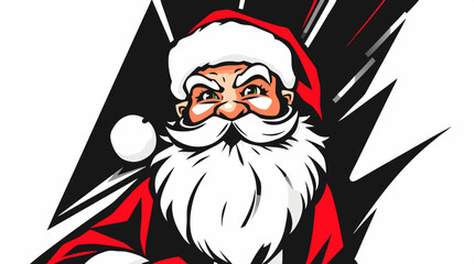 Cartoon Santa Claus Character Icon Collection – Christmas Vector