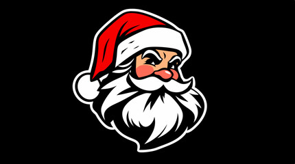 Cartoon Santa Claus Character Icon Collection – Christmas Vector