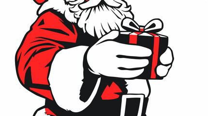 Cartoon Santa Claus Character Icon Collection – Christmas Vector