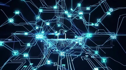 Smartphone connecting to secure wifi network and visualizing data flow - Powered by Adobe
