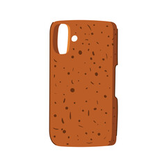unique cork phone case cartoon vector illustration