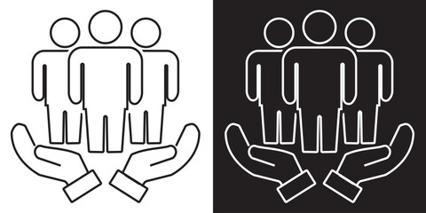 Charity and Donation   icons .  Volunteering and donation icons for web and mobile app. vector illustration. EPS 10/AI