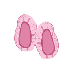 antistatic disposable shoe covers cartoon vector illustration