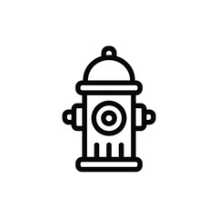 Simple Line Art Illustration of a Fire Hydrant