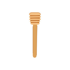 apiary honey dipper stick cartoon vector illustration