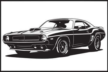 Naklejka premium Set of Modern Sport Car Silhouettes - Automotive Vector Collection