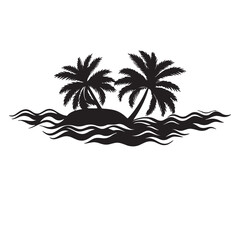 plam tree silhouette