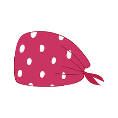 elastic surgical cap cartoon vector illustration