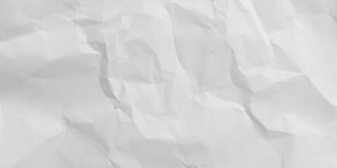 Closeup of white crumpled paper for texture background. Crumpled white paper texture - abstract background